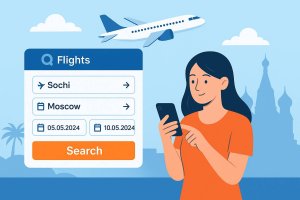 Авиабилеты Сочи — Москва: особенности маршрута, сезонность и способы выбора выгодных предложений