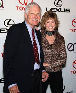 2001 with 3rd husband Ted Turner