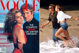 The actor with his first wife, Cindy Crawford | Photo: instyle.ru, kp.ru 
