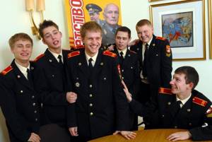 Alexander Golovin, Aristarkh Venes, Boris Korchevnikov, Artem Terekhov, Pavel Bessonov and Kirill Emelyanov in the series “Kadetstvo”