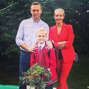 Алексей, Юлия и Захар Навальные