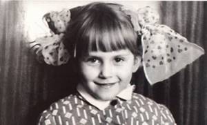 Alena Sviridova in childhood