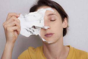 alginate mask how to remove