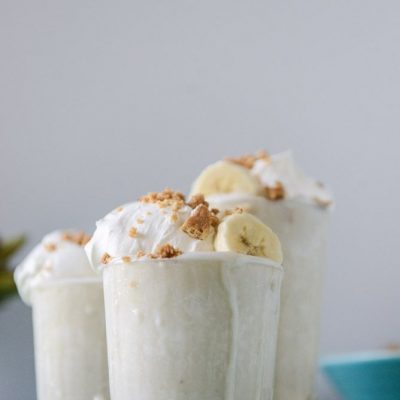 Banana milkshake with ice cream - recipe with photo