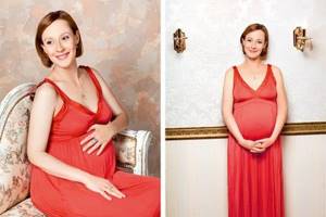 Pregnant Evgenia Dmitrieva