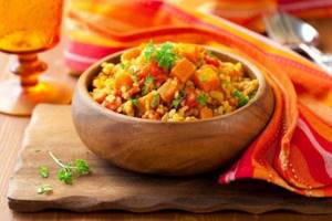 Bulgur with pumpkin and apples - What to cook with pumpkin