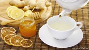 Чай с имбирём и мёдом для здоровья