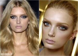 Eyeshadow colors for gray eyes: makeup by Lily Donaldson