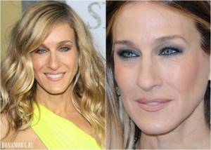 Eyeshadow colors for gray eyes: Sarah Jessica Parker&#39;s makeup