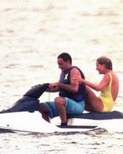 Diana and Dodi Al-Fayed on holiday in the south of France