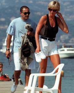 Diana and Dodi Al-Fayed on vacation