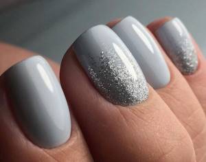 Nail design in gray color 2019-2