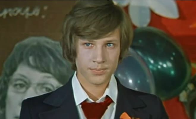 &#39;Dmitry Kharatyan in his youth (still from the film 