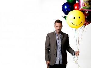 Dr. House with balloons