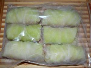 homemade frozen cabbage rolls