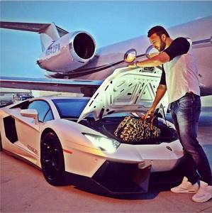 Expensive sports cars are permanent elements of the image of Maxim Chernyavsky