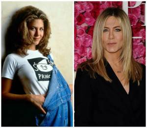 Jennifer Aniston in her youth and at 48 years old