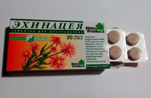 echinacea tablets for children for immunity