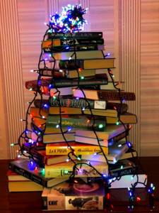 Christmas tree made from stationery