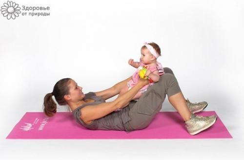 Fitness with your baby at home! 08 