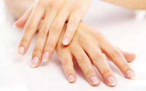 Manicure nail shape: round