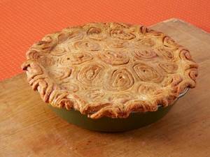 Фотография блюда - Яблочный пирог с изюмом и корицей