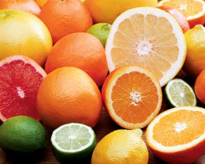 Fruits containing vitamin C