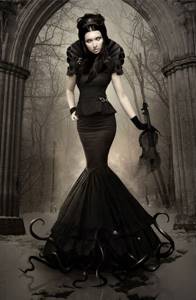 Gothic style: clothes, shoes, accessories (more than 50 photos)
