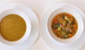 Buckwheat soup with cabbage