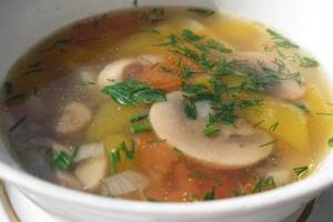 buckwheat soup with vegetables
