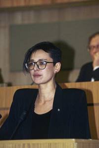 Irina Khakamada at a State Duma meeting. 1994 