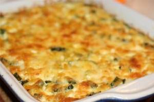Zucchini with potatoes in the oven
