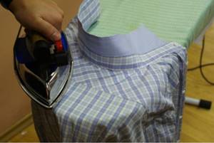 how to iron a long sleeve shirt
