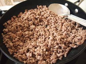 How to properly fry minced meat