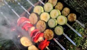 How to cook vegetables over a fire. Vegetables on fire 15 