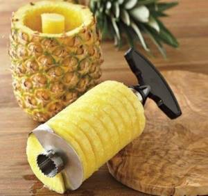 How to cut a pineapple beautifully, into slices, pieces correctly at home