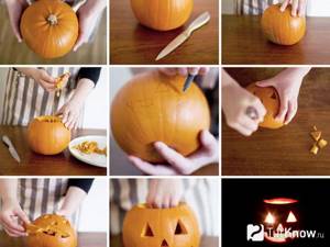 Как вырезать тыкву на Хэллоуин