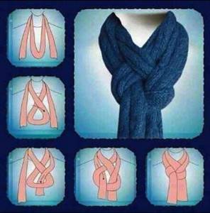 how to tie a large scarf