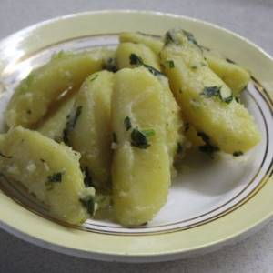 Potato salad with herbs - recipe with photo