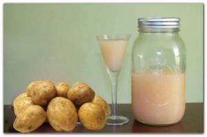 Potato juice to eliminate swelling