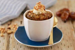 Classic cupcake in the microwave in 5 minutes in a mug - recipe