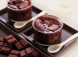 Coffee and chocolate fondue