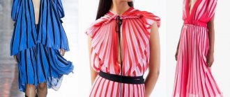 коктейльные платья в полоску модные тенденции