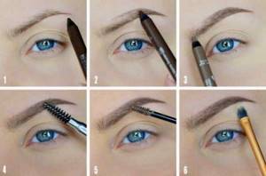 We correct eyebrows to make the eyes appear larger