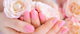 beautiful and well-groomed nails