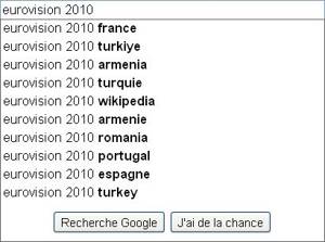 Who will win Eurovision according to Google?