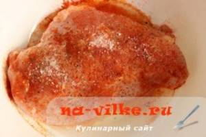 Chicken fillet in the oven with garlic. Ingredients: 