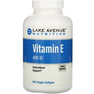 Lake Avenue Nutrition, Vitamin E, 400 IU, 360 Veggie Softgels