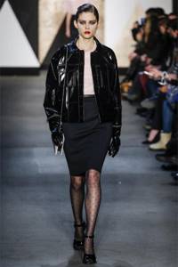 patent leather jacket for autumn