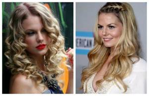 Light summer hairstyles for medium hair with curls and curls, photo